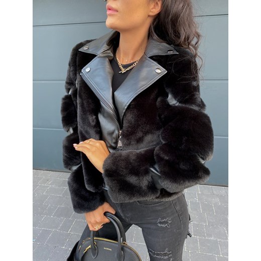 Kurtka krótsza z futerkiem czarna Aleksandra 91 Hollywood Dream S hollywooddream.pl