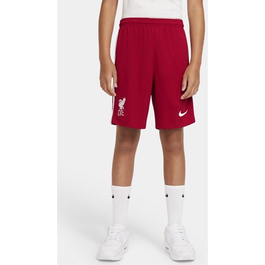 Spodenki piłkarskie dla dużych dzieci Liverpool FC Stadium 2020/21 (wersja domowa/wyjazdowa) - Czerwony Nike M Nike poland