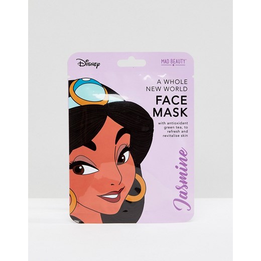 Disney – Jasmine – Odświeżająca maseczka do twarzy w płachcie z wyciągiem z zielonej herbaty-Brak koloru M.a.d Beauty No Size Asos Poland