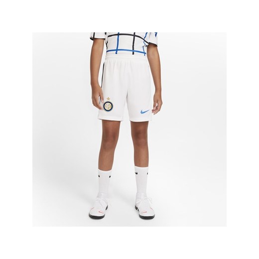 Piłkarskie spodenki dla dużych dzieci Inter Mediolan Stadium 2020/21 (wersja domowa/wyjazdowa) - Biel Nike L Nike poland