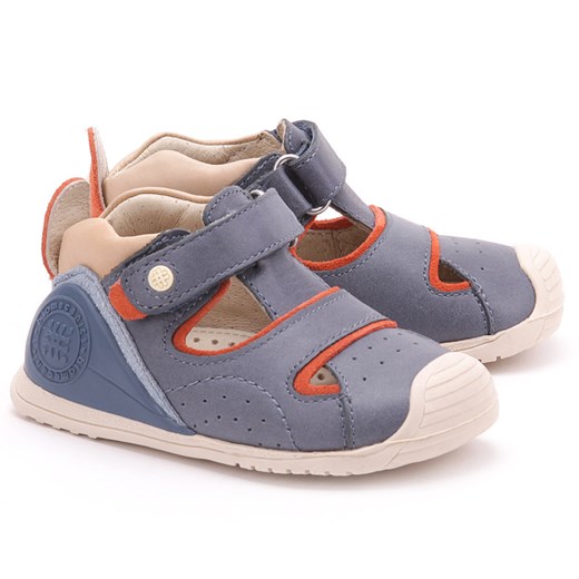 Shoes Sandal - Granatowe Skórzane Trzewiki Dziecięce - 142133 mivo-kids niebieski dziecięce