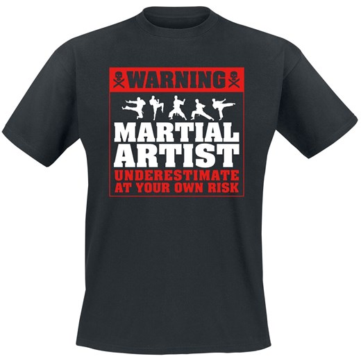 Warning: Martial Artist T-Shirt - czarny L EMP