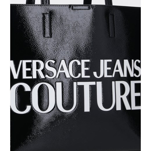 Shopper bag Versace Jeans na ramię lakierowana mieszcząca a5 elegancka 