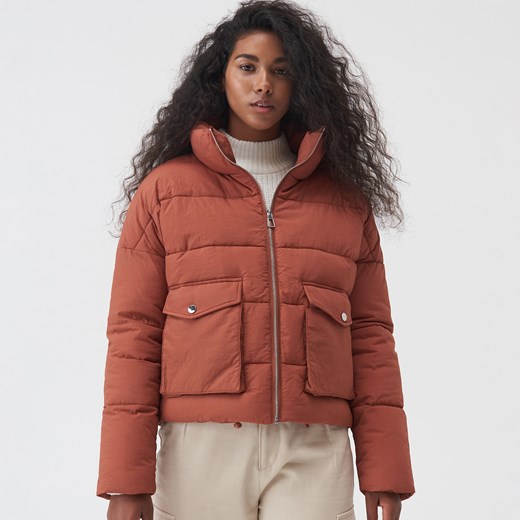 Sinsay - Pikowana kurtka z wysoką stójką - Sinsay XL Sinsay