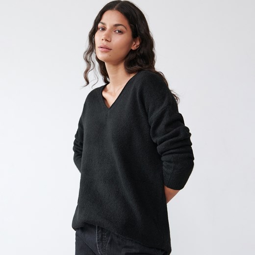 Sinsay - Gładki sweter oversize - Sinsay XS Sinsay