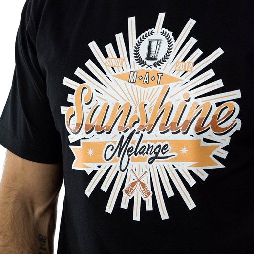 Koszulka męska Melanżowe Akcesoria Tekstylne t-shirt Sunshine Melange black Melanżowe Akcesoria Tekstylne M promocja matshop.pl