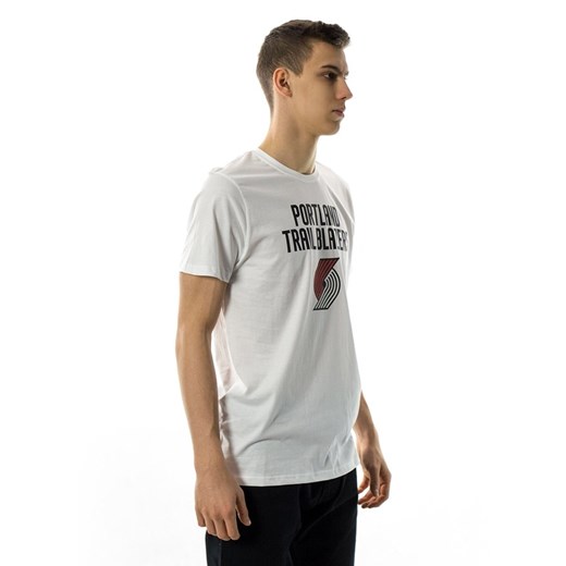 Koszulka męska New Era t-shirt Team Logo Portland Trail Blazers white New Era M okazja matshop.pl