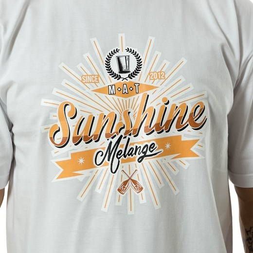 Koszulka męska Melanżowe Akcesoria Tekstylne t-shirt Sunshine Melange white Melanżowe Akcesoria Tekstylne M wyprzedaż matshop.pl