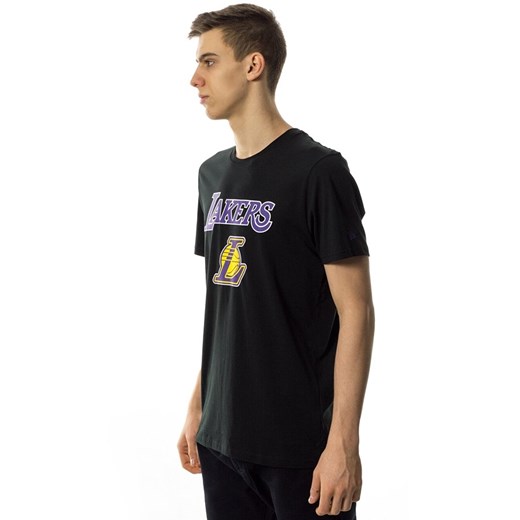 Koszulka męska New Era t-shirt Team Logo Los Angeles Lakers black New Era M okazja matshop.pl