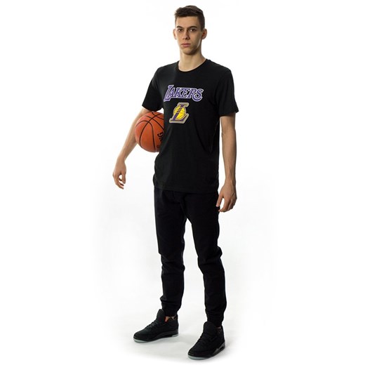 Koszulka męska New Era t-shirt Team Logo Los Angeles Lakers black New Era M okazyjna cena matshop.pl