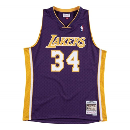 Koszulka męska Mitchell and Ness Swingman Jersey HWC 2.0 Los Angeles Lakers Shaquille O' Neal 1999-2000 purple / yellow XL matshop.pl