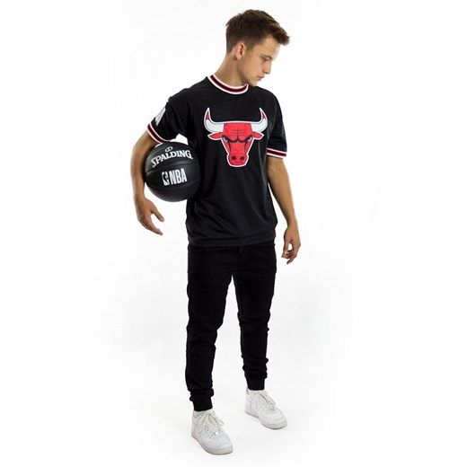 Koszulka męska New Era t-shirt NBA Oversized Applique Chicago Bulls black New Era S matshop.pl