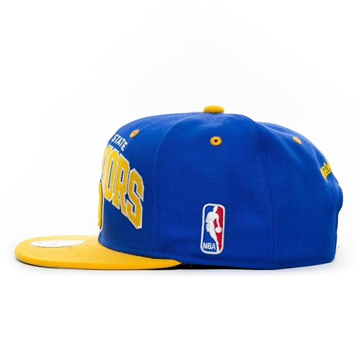 Czapka z daszkiem Mitchell and Ness snapback Team Arch Golden State Warriors blue / yellow uniwersalny matshop.pl