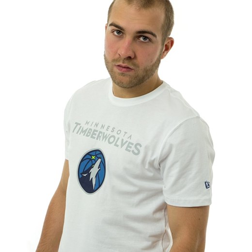 Koszulka męska New Era t-shirt Team Logo Minnesota Timberwolves white New Era L okazja matshop.pl