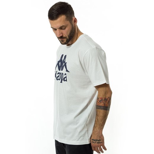 Koszulka męska Kappa t-shirt Caspar white / navy Kappa M promocyjna cena matshop.pl