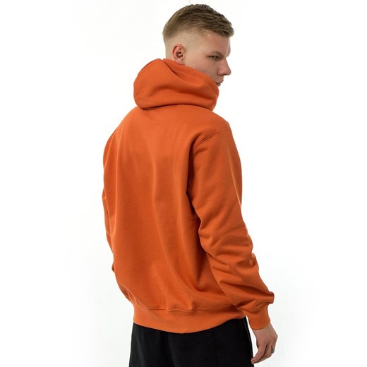 Bluza męska z kapturem Carhartt WIP Hooded Carhartt Sweat brick orange / black Carhartt Wip M promocja matshop.pl