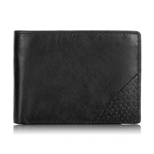 Męski czarny skórzany portfel - bag street Bag Street GENTLE-MAN
