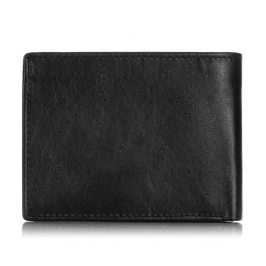 Męski czarny skórzany portfel - bag street Bag Street GENTLE-MAN