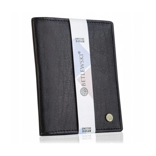 Cienki skórzany portfel slim wallet bpm-bh m2 betlewski - betlewski GENTLE-MAN