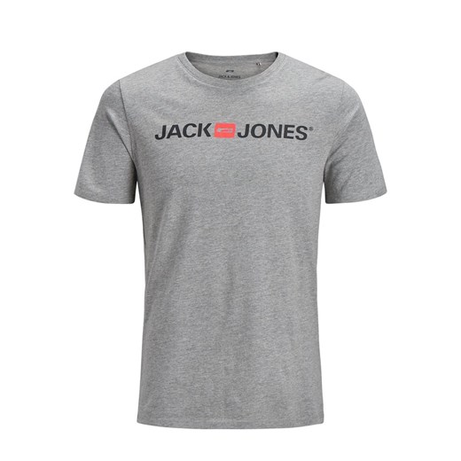 T-shirt męski Jack & Jones z krótkim rękawem z napisami bawełniany 