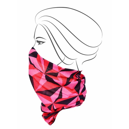 Wielofunkcyjna chusta różowe origami Dedra Moja Dedra - domodi