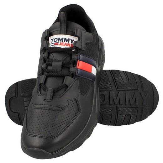 Buty sportowe męskie Tommy Hilfiger skórzane sznurowane 