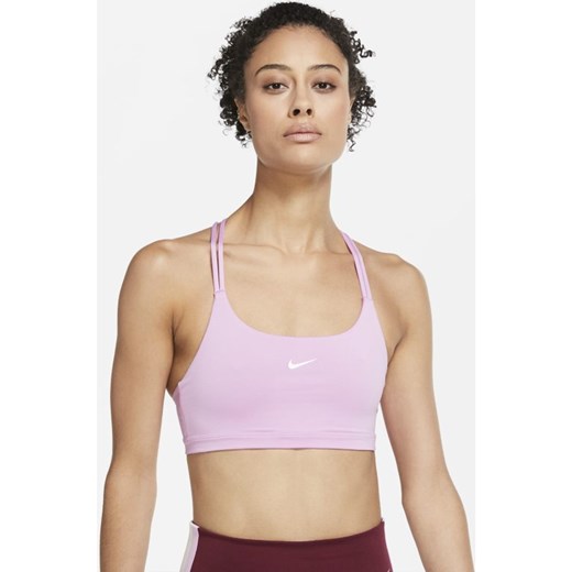 Damski stanik sportowy z miękkimi miseczkami i lekkim wsparciem Nike Indy - Różowy Nike XS Nike poland