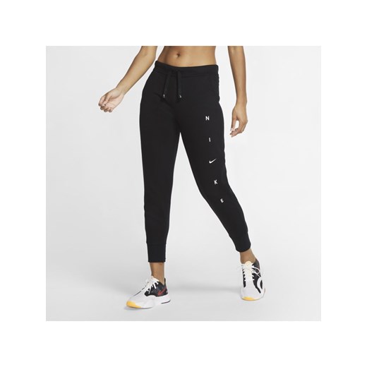 Damskie spodnie treningowe z nadrukiem Nike Dri-FIT Get Fit - Czerń Nike S Nike poland