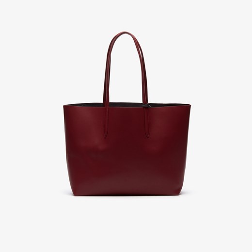 Shopper bag Lacoste elegancka matowa bez dodatków 
