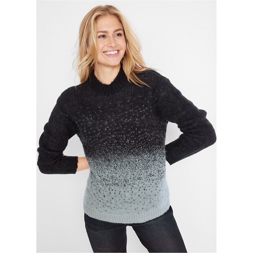 Sweter dzianinowy w cieniowanym kolorze | bonprix Bonprix 56/58 bonprix