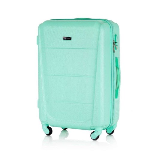 Walizka podróżna twarda duża STL946 zielona Solier Luggage  portfele-skorzane.pl