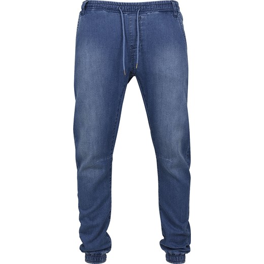 Urban Classics - Knitted Denim Joggpants - Spodnie dresowe - niebieski XXL EMP
