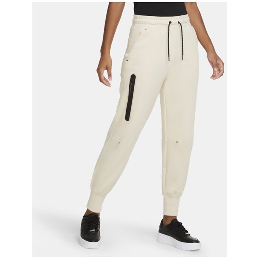 Nike spodnie damskie białe z dresu sportowe 