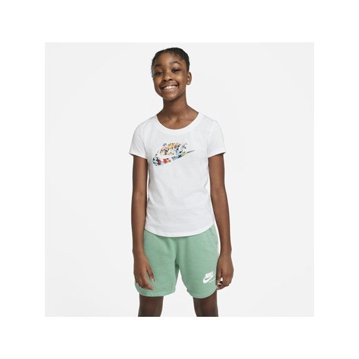 T-shirt dla dużych dzieci (dziewcząt) Nike Sportswear - Biel Nike XL Nike poland