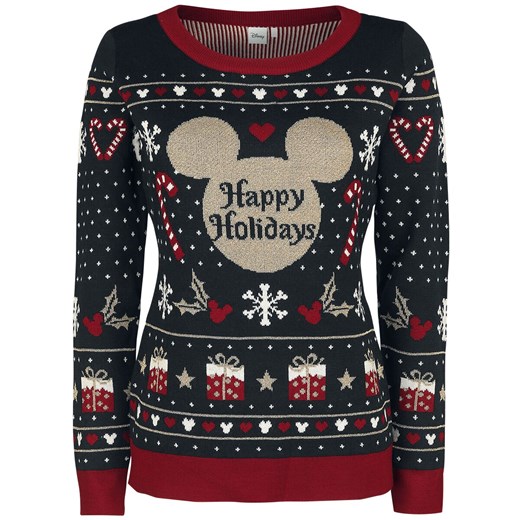 Myszka Miki i Minnie - Happy Holidays - Christmas jumper - wielokolorowy XL EMP