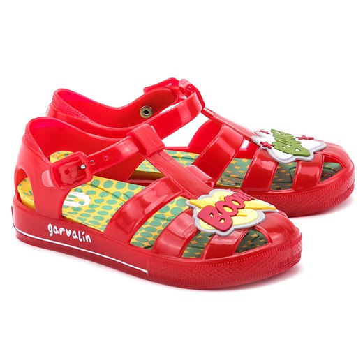 Cangrejeras - Czerwone Gumowe Sandały Dziecięce - 142800 mivo czerwony buty na lato