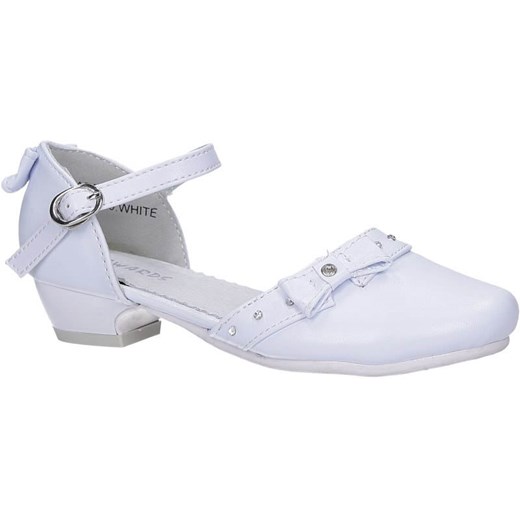 Białe buty komunijne z kokardką i cyrkoniami Casu C6929 Casu 33 Casu.pl okazyjna cena