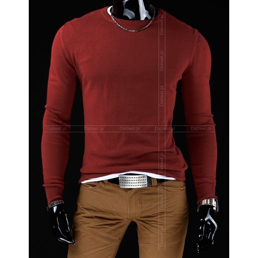 Sweter (wx0372) dstreet czerwony męskie