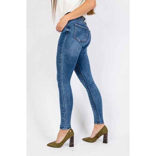 Skinny jeansy z wysokim stanem Olika L olika.com.pl