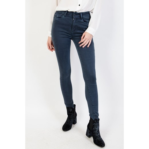 Granatowe spodnie jeansowe skinny Olika XS olika.com.pl