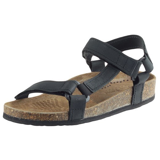 Sandały Foot Loose 027 - czarne (półwkładka cozabuty-pl brazowy cholewki