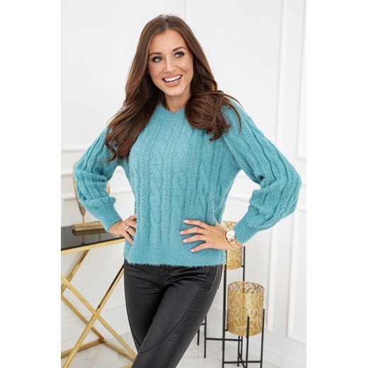 Sweter w warkocze morski S/L zoio.pl promocja