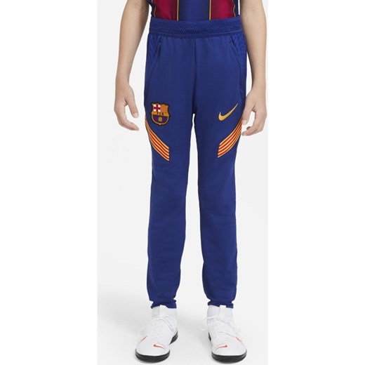 Spodnie piłkarskie dla dużych dzieci FC Barcelona Strike - Niebieski Nike XL Nike poland