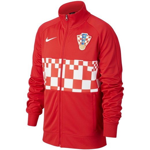 Kurtka piłkarska dla dużych dzieci Chorwacja - Czerwony Nike XS Nike poland