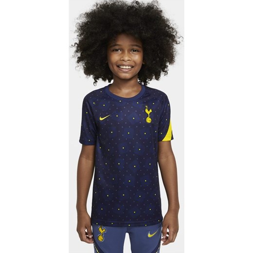 Przedmeczowa koszulka piłkarska z krótkim rękawem dla dużych dzieci Tottenham Hotspur - Niebieski Nike S Nike poland