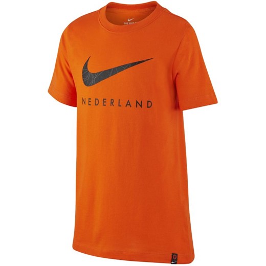 Koszulka piłkarska dla dużych dzieci Holandia - Pomarańczowy Nike S Nike poland