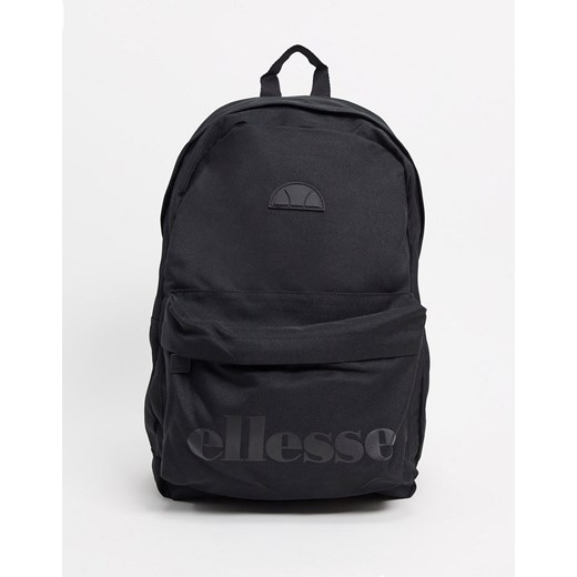 ellesse – Czarny plecak z monochromatycznym logo Ellesse One Size Asos Poland