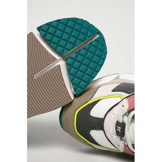 Karl Lagerfeld buty sportowe damskie na platformie ze skóry ekologicznej 