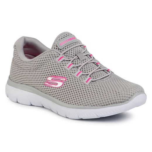 Sneakersy SKECHERS - Quick Lapse 12985/GYHP Gray/Hot Pink 35 eobuwie.pl