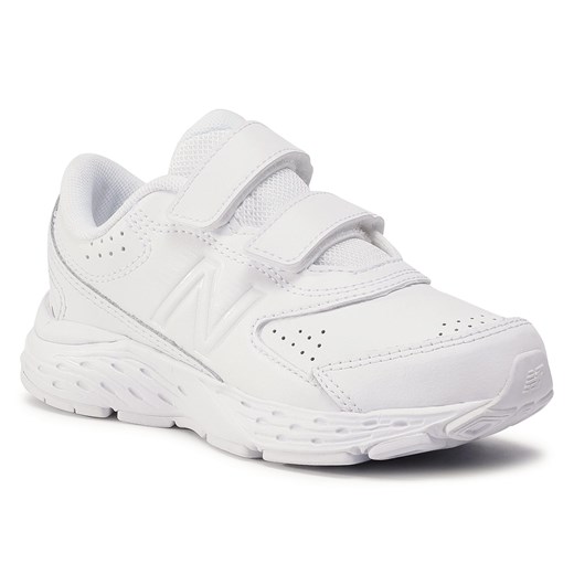 Buty sportowe dziecięce białe bez wzorów na rzepy 